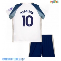 Camisa de time de futebol Tottenham Hotspur James Maddison #10 Replicas 1º Equipamento Infantil 2025-26 Manga Curta (+ Calças curtas)